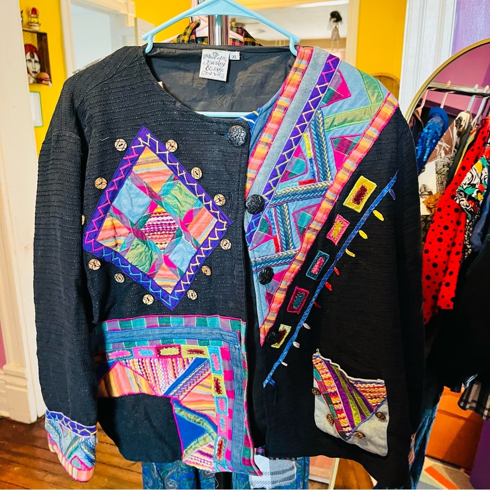 Vintage patterned blazer